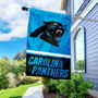 Carolina Panthers Banner Flag and 5 Foot Flag Pole for House
