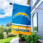 Los Angeles Chargers Banner Flag and 5 Foot Flag Pole for House