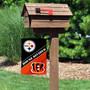 Steelers and Bengals House Divided Garden Flag