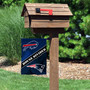 Bills and Patriots House Divided Garden Flag