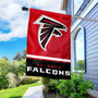 Atlanta Falcons Banner Flag and 5 Foot Flag Pole for House