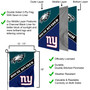 Eagles and Giants House Divided Garden Flag