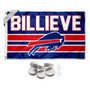 Buffalo Bills Billieve Banner Flag with Tack Wall Pads