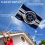 Dallas Cowboys Patch Logo Flag Pole and Bracket Kit