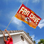 Kansas City Chiefs Man Fan Cave Banner Flag with Tack Wall Pads