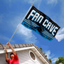 Carolina Panthers Fan Cave Flag Large Banner