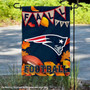 New England Patriots Fall Football Leaves Decorative Double Sided Garden Flag