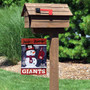 New York Giants Holiday Winter Snow Double Sided Garden Flag