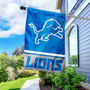 Detroit Lions Banner Flag and 5 Foot Flag Pole for House