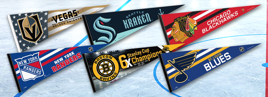 NHL Mini Pennant Set - All Teams including Seattle Kraken