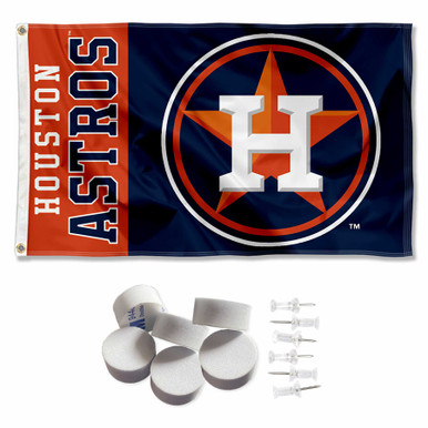 Houston Astros 3x5 Foot Flag - Officially Licensed Polyester Banner With Grommets - View #6