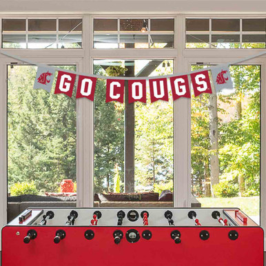 Bandiera Washington State Cougars 3'x5' Doppia Faccia - Poliestere 150D Con Occhielli In Metallo - Ufficiale
