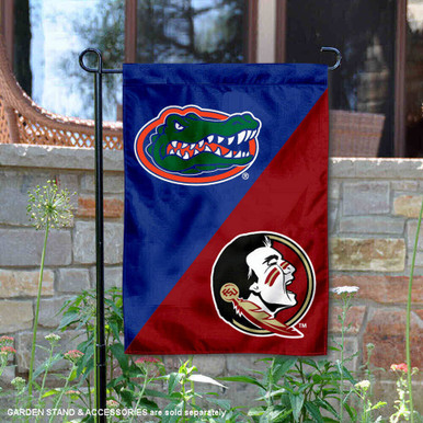 Florida vs Florida State Split Logo Garden Flag - State Street Products