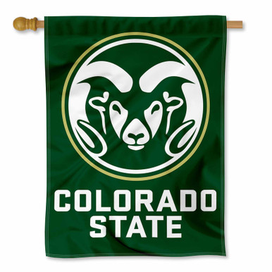 Colorado State Rams Logo Double Sided House Flag - State Street Products