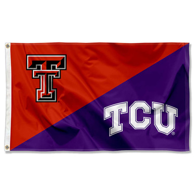 Texas Vs. Texas A&M House Divided 3x5 Flag – Polyester – NCAA – College Flags And Banners Co.