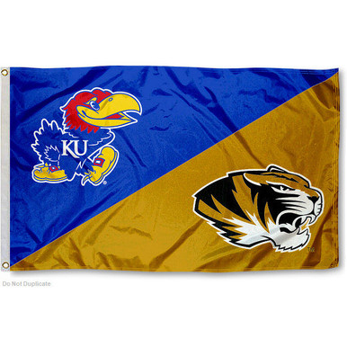 Kansas vs Missouri House Divided 3x5 Flag - State Street Products
