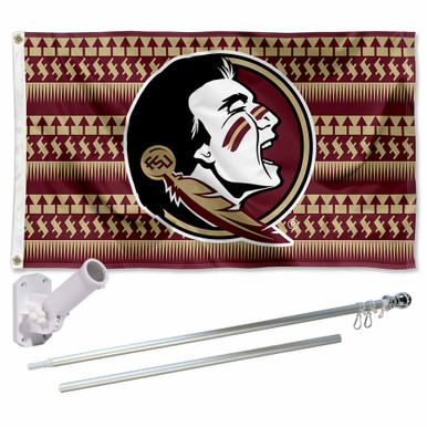 FSU Seminoles Chevron Garden Flag – 13x18 Inch Polyester Yard Banner For Florida State Fans