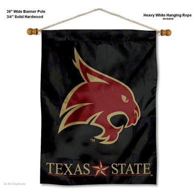 Texas State Bobcats Felt Pennant Flag With Wall Mount Kit - Officially Licensed - View #11