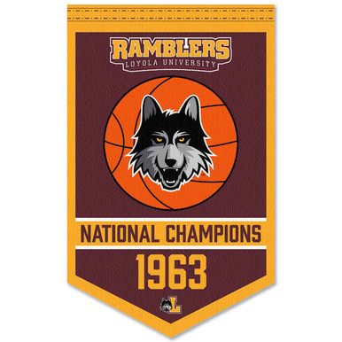 Vintage Loyola University Pennant Banner Chicago/New Orleans