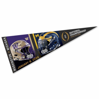 Michigan Wolverines Football Helmet Pennant - Official College Team Wall Decor