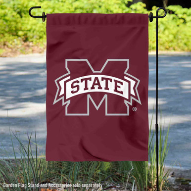 Mississippi State University Logo Garden Flag