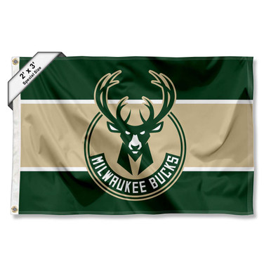 Milwaukee Bucks Double Sided House Flag - 28x40 Inch Official NBA Team Flag
