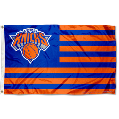 Drapeau New York Knicks 90x150cm - WinCraft Americana Stripes - Polyester 150D - Œillets Métal