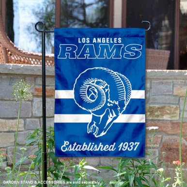thumbnail image 2 of LA Rams White Horns House Flag - Double Sided Outdoor Team Banner 2 of 14