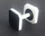 Plastic Dumbbell (Black/White/Black)