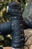 Elderwood Fingerless Gauntlets - Black, Size 5
