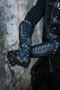 Darkbane Fingerless Gauntlets - Classic Black, Size 2