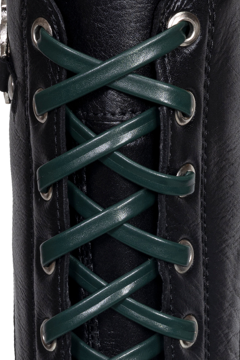 black leather boot laces