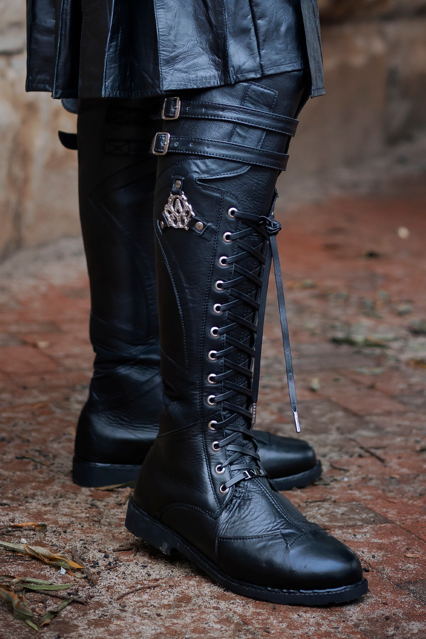 Women's Monolith Moto Boots - Classic Black - Verillas