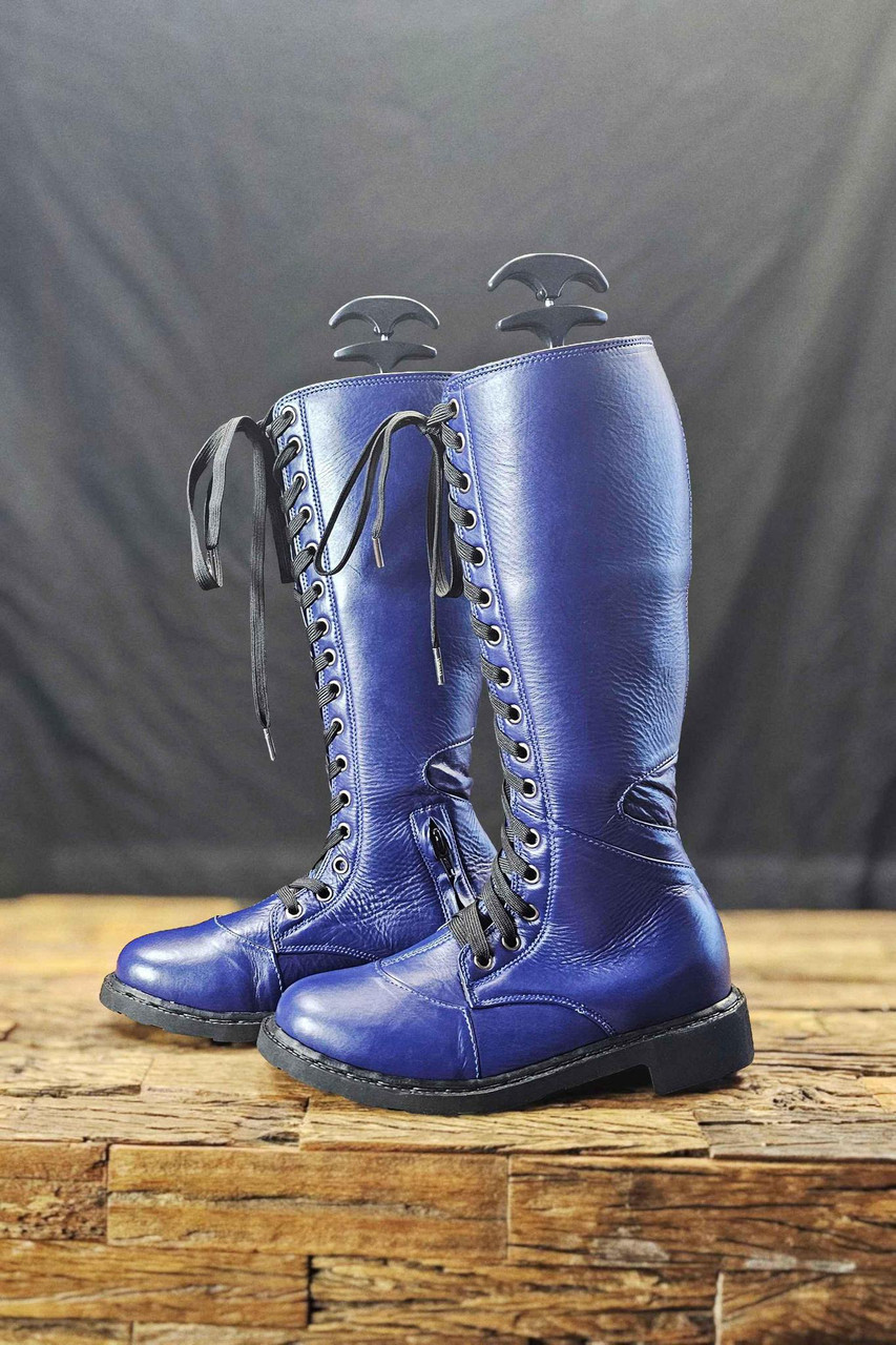 Women's Ares Knee-High Boots Royal Blue Verillas