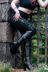 Glyph Leggings - Black- Large Glyph Leggings - Black- Large