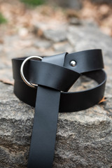 Valiant Leather Ring Belt