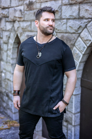 Deadlands Moto Longline Tee, front view