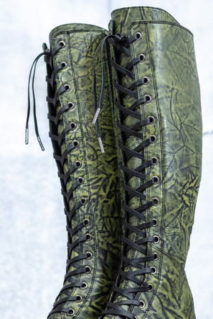 Women's Ares Knee-High Boots - Acidmoss - Wide Sole  Size W7