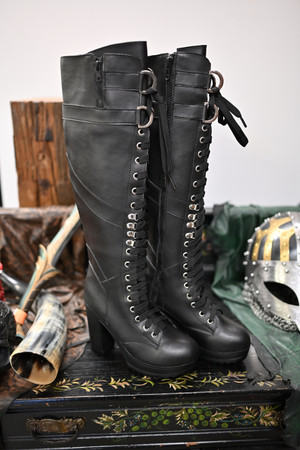 Heeled Faux Leather Havok Boot - Classic Black - Size Women's 9 Heeled Faux Leather Havok Boot - Classic Black - Size Women's 9