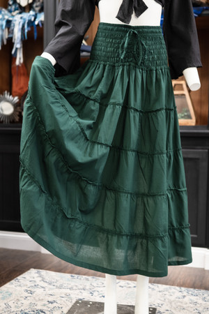 Greenvale Skirt - Dark Green- M/L