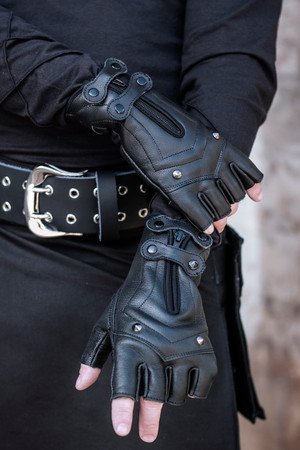 Ridgeback Fingerless Gloves - Classic Black, Size 3