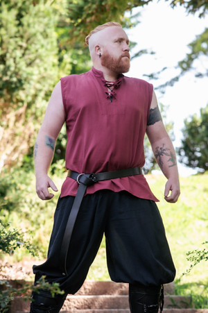 Men's Sleeveless Renaissance Tunic - Giantsblood, Size S