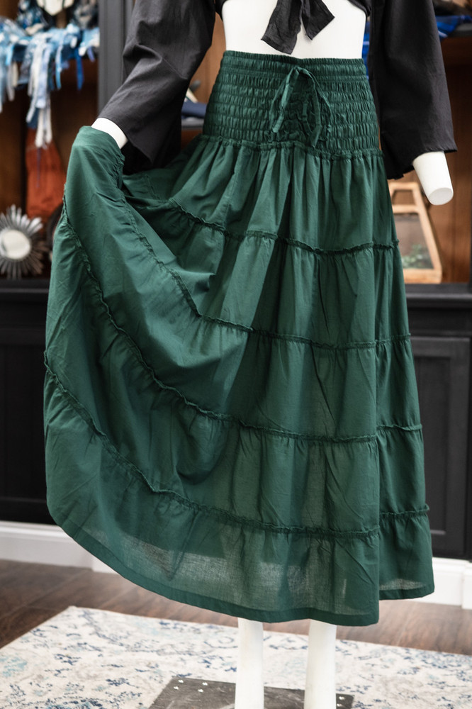 Greenvale Skirt - Dark Green- L/XL
