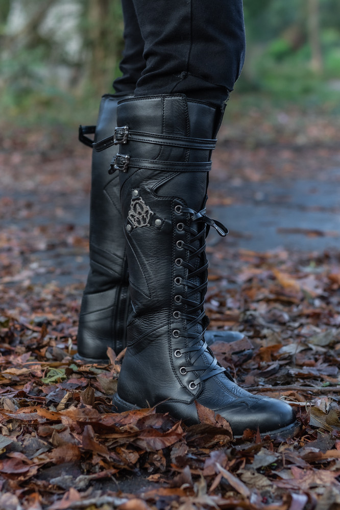 Rampart Leather Boots - Classic Black - Women's 7.5