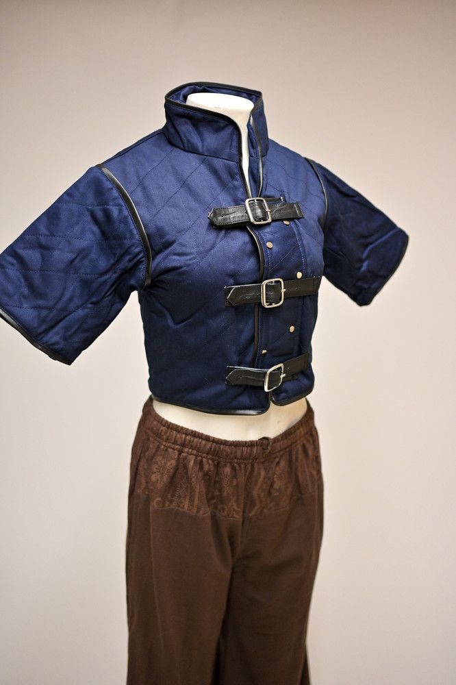 Bramblewood Crop Vest - Navy with Black Trim, Size XS