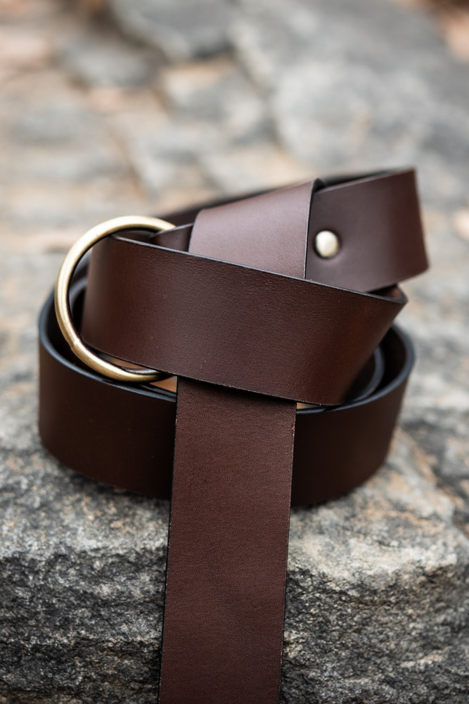 Valiant Leather Ring Belt