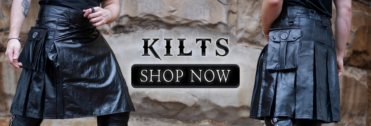 Verillas Kilts - Versatta Leather Cargo Kilt