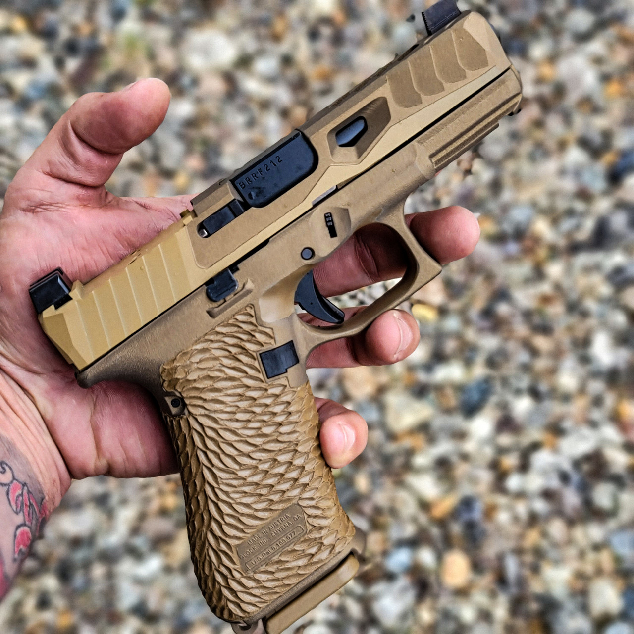 grog19ガスガンカスタム CUSTOM GLOCK G43X CAMO ATOM BUILD