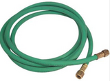 Oxygen hose with female brass connectors.