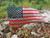 Tattered American Flag plasma cut and painted
